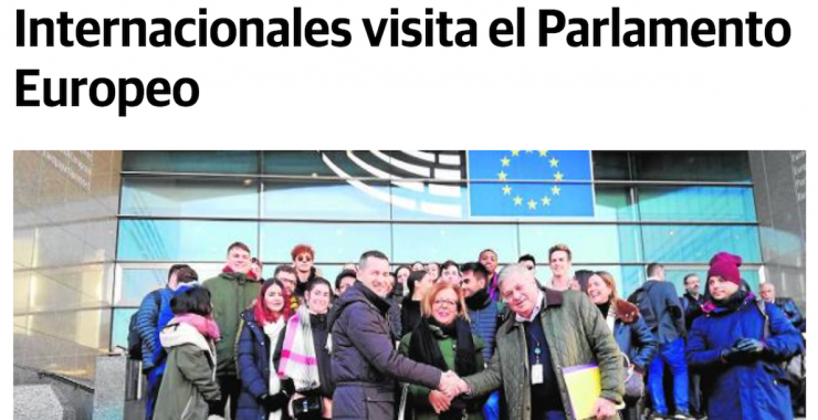 Alumnos de RRII visitan el Parlamento Europeo