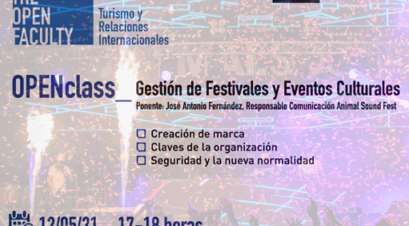 MásterClass Gratuita Gestión de Festivales y Eventos Culturales