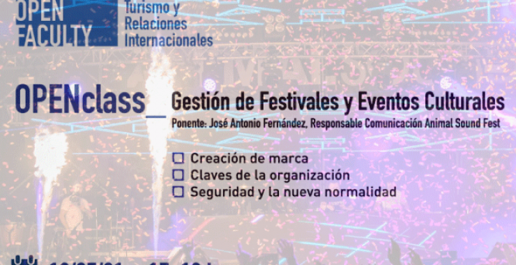 MásterClass Gratuita Gestión de Festivales y Eventos Culturales